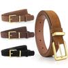 Trendy Pin Buckle Suede Leather Belt Luxury Design Casual Business Waist Belt Retro Waistband For Women