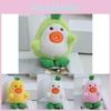 Soft Pp Cotton Plush Toy Keychain Cartoon Style Key Holder Adorable Backpack Charm