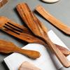 Pan Spatula Non-slip Food Grade Wood Ergonomic Handgrip Kitchen Shovel Cookware Supplies