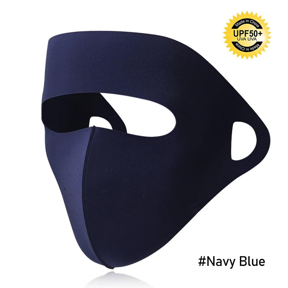 Summer Ice Full Face Silk Sunscreen Mask Forehead Thin Section Breathable Mask Anti Ultraviolet scarf Sun Protection bandana