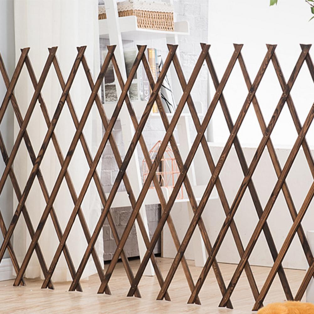 Expanding Wooden Garden Wall Fence Panel Plant Climb Trellis Support Decorative Garden Fence for Home Yard Garden Decoration