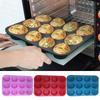Силиконовая форма для кексов 12 отверстий мыло шоколадный противень для выпечки кексов круглая форма для выпечки кухонные принадлежности