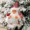 Новогодний стоящий Санта Клаус с капюшоном, креативные рождественские украшения, новые рождественские подарки, подвеска