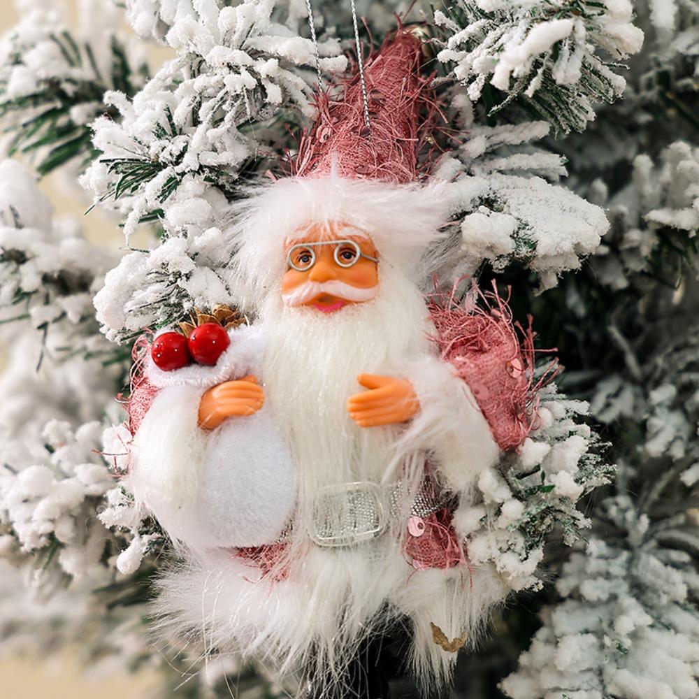 Новогодний стоящий Санта Клаус с капюшоном, креативные рождественские украшения, новые рождественские подарки, подвеска