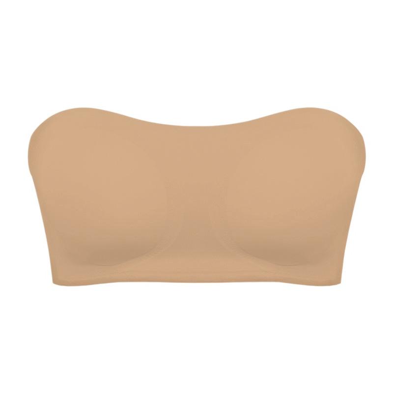 Женский бюстгальтер без бретелек, регулируемый бюстгальтер с перекрестной спинкой, дышащее удобное нижнее белье с боковой застежкой, бесшовный невидимый бюстгальтер с защитой от скольжения