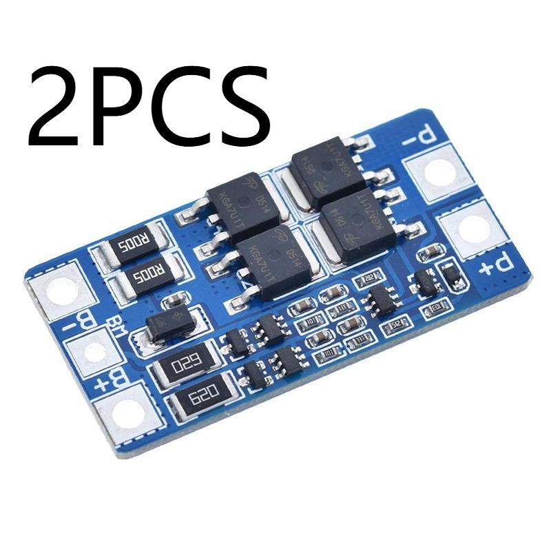 2S 10A 8.4V 7.4V 18650 Плата защиты литиевой батареи / Плата BMS PCM PCB для литий-железо-фосфатных аккумуляторов Li-ion Lipo Модуль для сборки из 2 ячеек