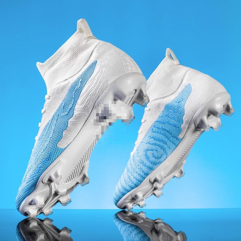 Внешнеторговые шиповки, тренировочные бутсы для соревнований, детские высокие футбольные бутсы, мужские бутсы 2025 с длинными шипами, цена ex