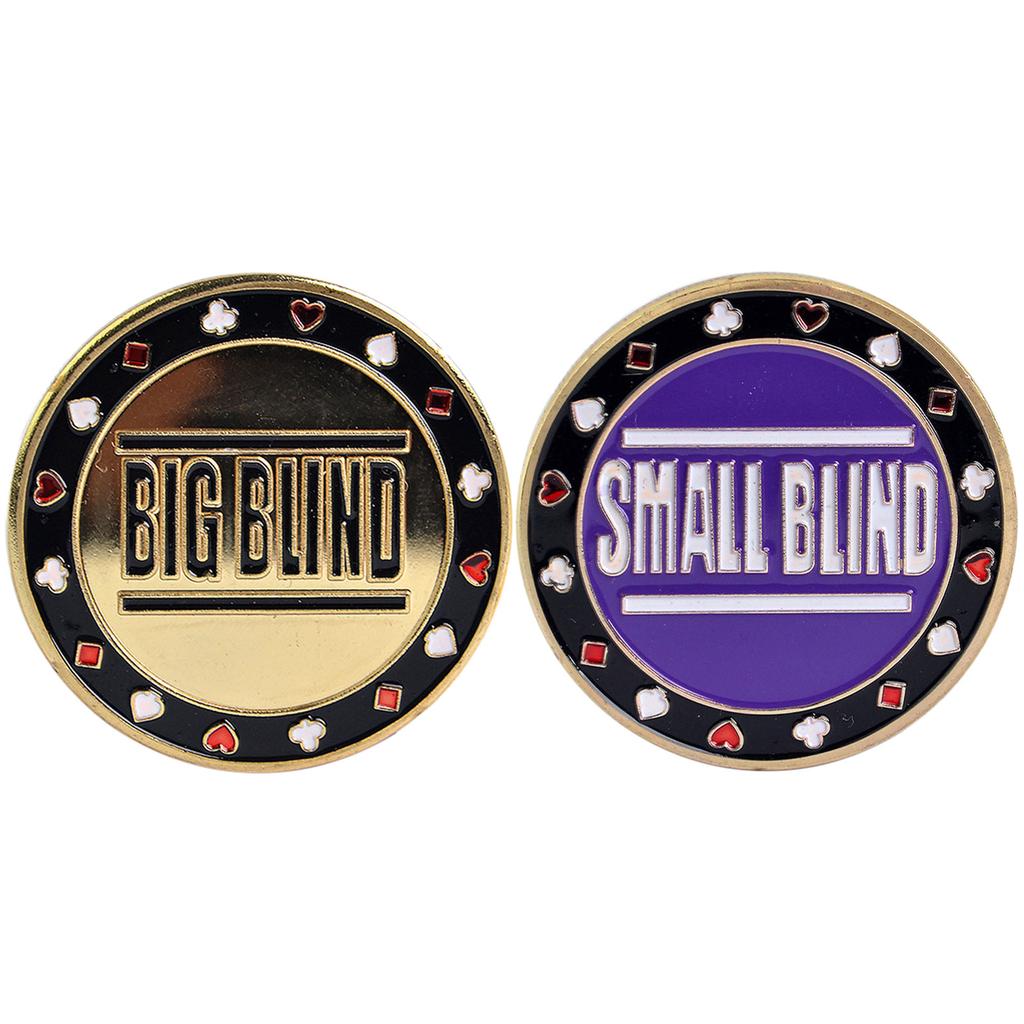 Элегантная кнопка для покера Защитная защита для покерных карт Металлическая фишка Монета Кнопки для шайбы дилера Кнопка большого блайнда Кнопка малого блайнда