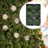6 Флокированных Рождественских Шаров 3 Дюйма Подвесные Украшения, Праздничные Декоративные Аксессуары И Дом