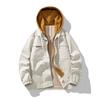 Men's Contrasting Hooded Jacket for Spring and Autumn New Fashionable Casual Versatile Jacket