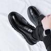 Туфли мужские из резной кожи на платформе в британском стиле с большой головой, повседневная обувь, популярная мужская кожаная обувь с оснасткой 4755-R