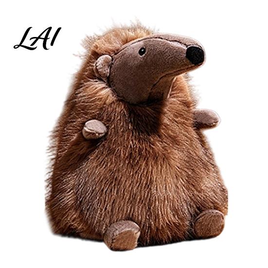 Stuffed Animal Doll Cute Simulation Anteater Plush Toy Fluffy Doll Soft Themed Home Decor Figure for Kids Desktop Decor Zoo Souvenir Birthday Gift