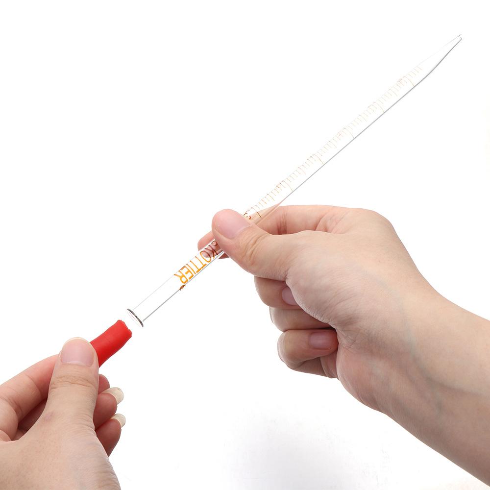 Прозрачные пробирки со шкалой, резиновая головка, градуированные пипетки для переноса жидкости, стеклянная капельница