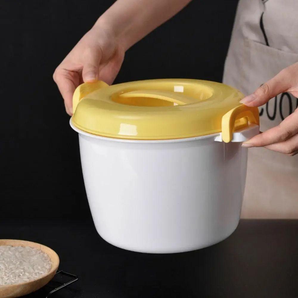 Insulated Lunch Box Microwave Rice Cooker Pastamaker Oven Steamer Heating Bowl Steamer Pot  Kitchen