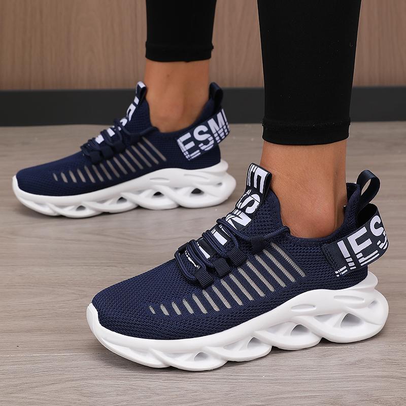 Women's Trendy Mesh Shoes Trendy Multi Design Lightweight Comfortable Breathable Non Slip Sole Outdoor Walking Sports Shoes