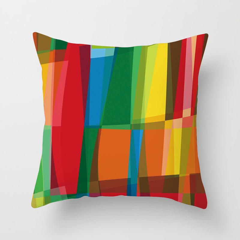 Скандинавский Фэнтези Геометрический Абстрактный Красочный Наволочка Офисная Подушка для Дивана Автомобильная Подушка Полиэстеровая Наволочка