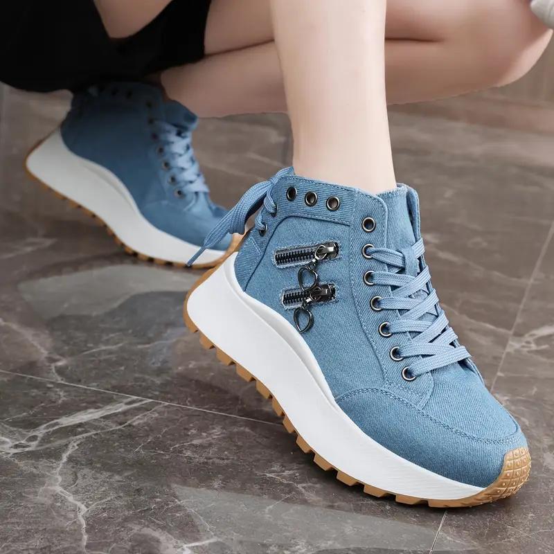 Outdoor Women's Casual Sports Skateboard Shoes for Spring and Autumn 2025, New Fashionable and Versatile , Comfortable Height Increasing Women's Shoes