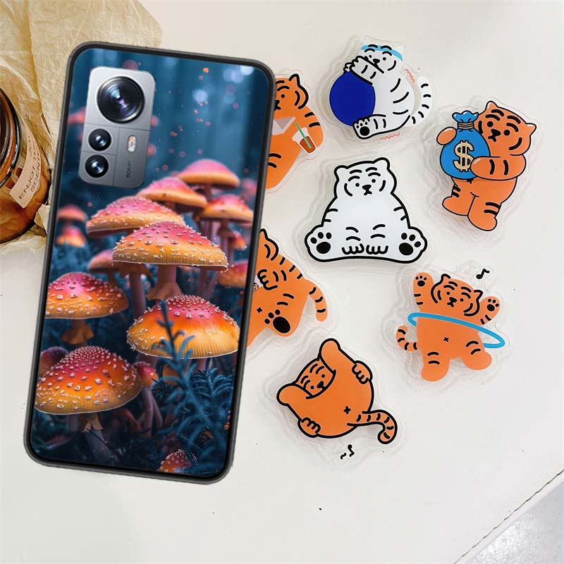 Чехол для телефона «Грибная эстетика» для Xiaomi Poco X7 X6 M8 M7 M6 M4 M3 X4 Pro F7 Ultra M5S Mi 14 14T 15 15T 12T 10T Pro 12S 12 11 Lit