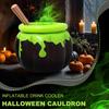 Halloween Inflatable Cooler Inflatable Cauldron Ice Bucket Blow Up Beverage Holder Photo Prop Decoration for Yard Backyard