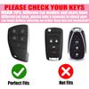 Key Fob Cover with Diamond Keychain Fit for Chevy Car Key Holder Case Compatible with Chevrolet -2024 Tahoe Suburban GMC Yukon Denali Silverado Smart