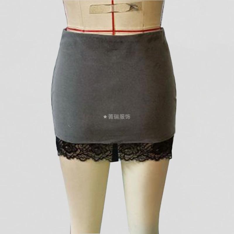 Юбка-трансформер с высокой талией и кружевом в стиле пэчворк