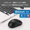 Buffalo Mouse Wireless Bluetooth 5.0 3 Buttons Symmetrical Ambidextrous Power Saving Antibacterial Lightweight Black BSMRB015BK