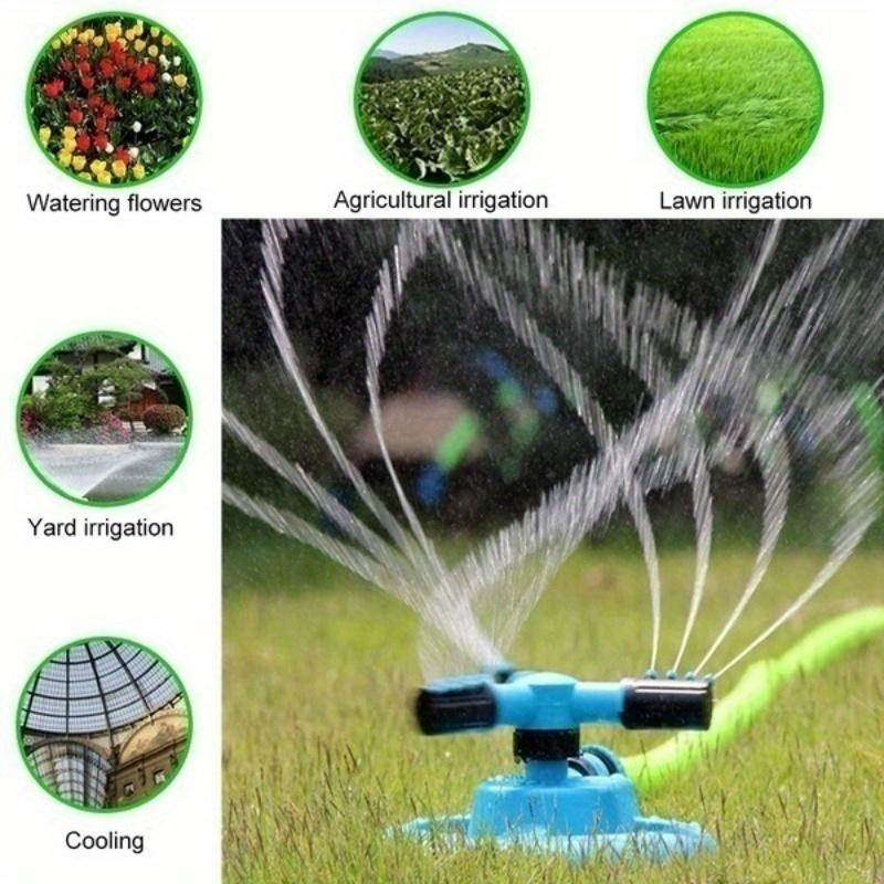 Автоматический профессиональный садовый распылитель, поливочный спринклер для газона, новая портативная вращающаяся на 360° система полива