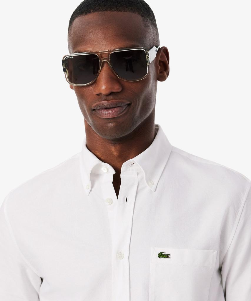 LACOSTE Мужская рубашка с коротким рукавом из оксфорда Ch1917-56G 001