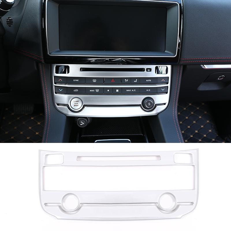 Fit For Jaguar XE XEL XF XFL F-PACE 2016 2017 2018 ABS Car Center Air Conditioning Mode Button Frame Cover Trim Auto Accessorie