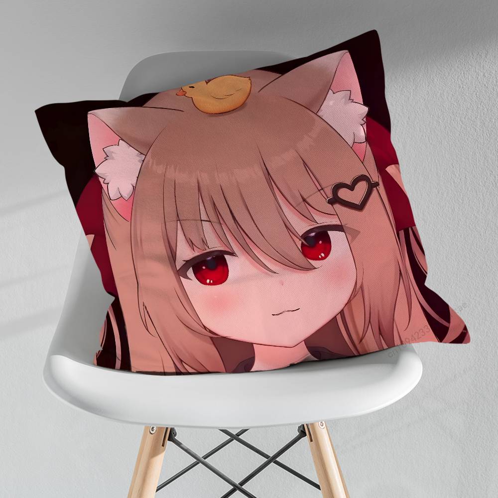 Чехол на квадратную подушку NNeuro Sama Vtuber Различные размеры Для автомобиля Дома Спальни Декор Подарок на день рождения