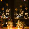 15PCS Christmas String Lights LED String Lights Suction Cup String Lights Showcase Window Decoration Festive Decoration Lights