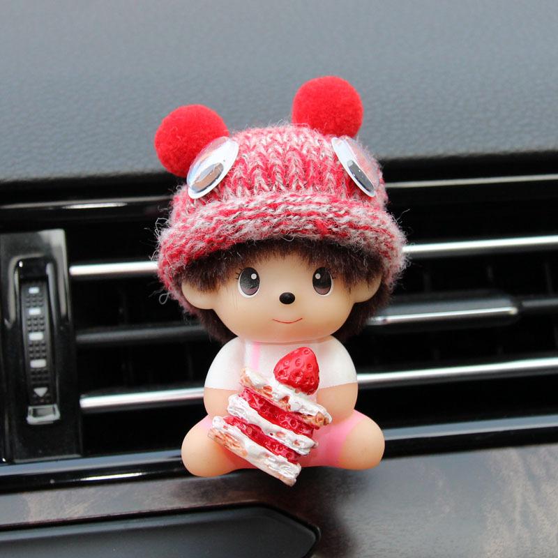 Милый мультяшный автомобильный освежитель воздуха, аромат, магнитный дизайн, автоаксессуары, украшение интерьера, духи