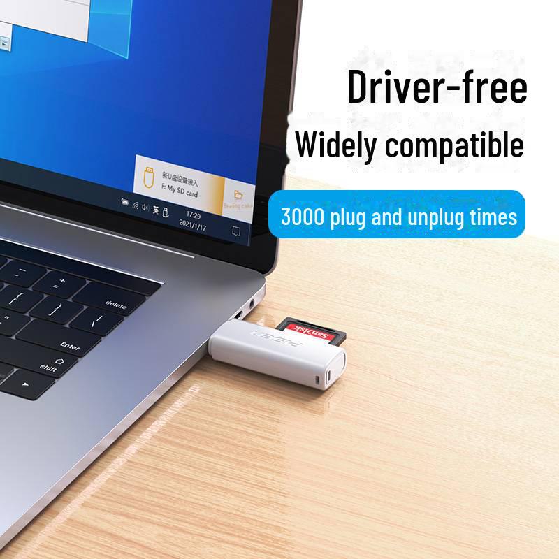 Кардридер PISEN USB 3.0 2-в-1 для камер, Huawei, Apple, SD и Mini TF карт