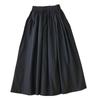 2026 Summer High Waist Khaki A-line Cotton Skirt for Women - Korean Style
