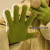 Корейские вязаные перчатки-желе для женщин, зимние шерстяные утолщенные перчатки без пальцев, теплые перчатки для езды на открытом воздухе