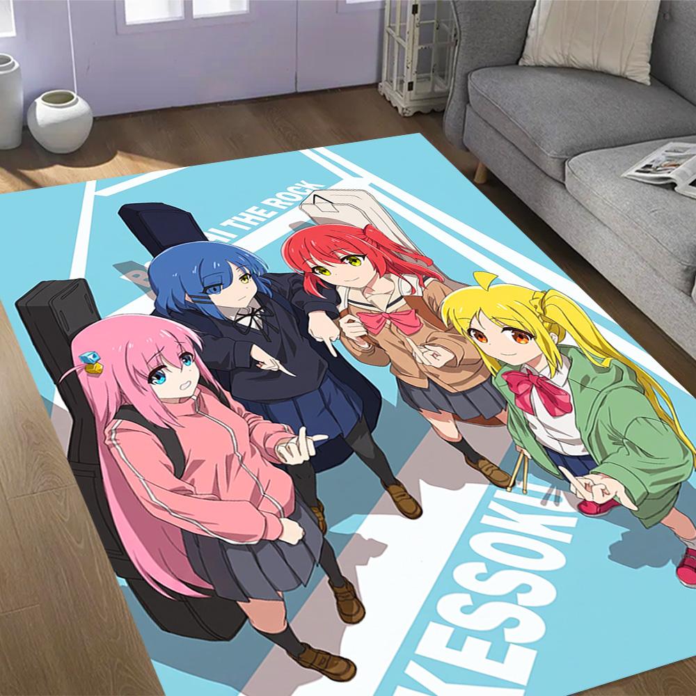 Rock Star Night Carpet Design for Bedrooms Dormitory Playrooms Living Rooms Antislip Carpet Anime Office Decor Gift for Festivals