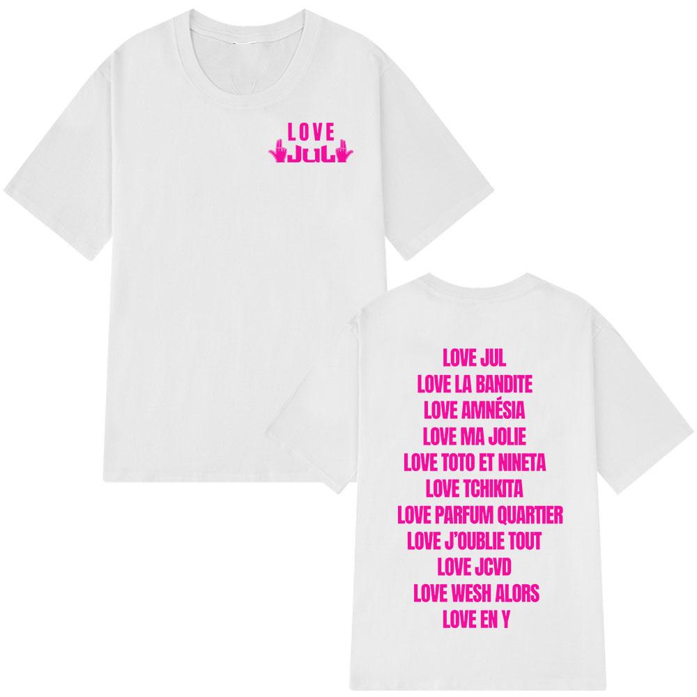 Rapper Love Jul Tshirt Unisex Women Clothing Fashion Hip Hop Tshirt Casual Cotton Short Sleeve Oversized Tops Streetwear Unisex