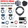 SI4732 0,5-108 МГц Портативное радио 1,9-дюймовый IPS-экран Карманное мини-радио LSB USB AM FM HF SW MW VHF Радио с антенной
