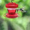 Plastic/Metal Detachable Humming Bird Feeder with Hook Birds Drinking Tray  Patio