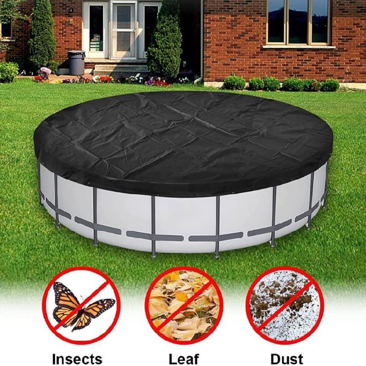 Водонепроницаемая пылезащитная крышка для круглого бассейна-ванны 4 фута из Оксфордской ткани, Защитная сетка от листьев для бассейна, для обслуживания спа