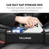 cnwhjg1 Leather Car Seat Gap Filler Storage Box Cup Holder Accessories For KIA Proceed Venga Sedona Forte Picanto Sorento Stinger