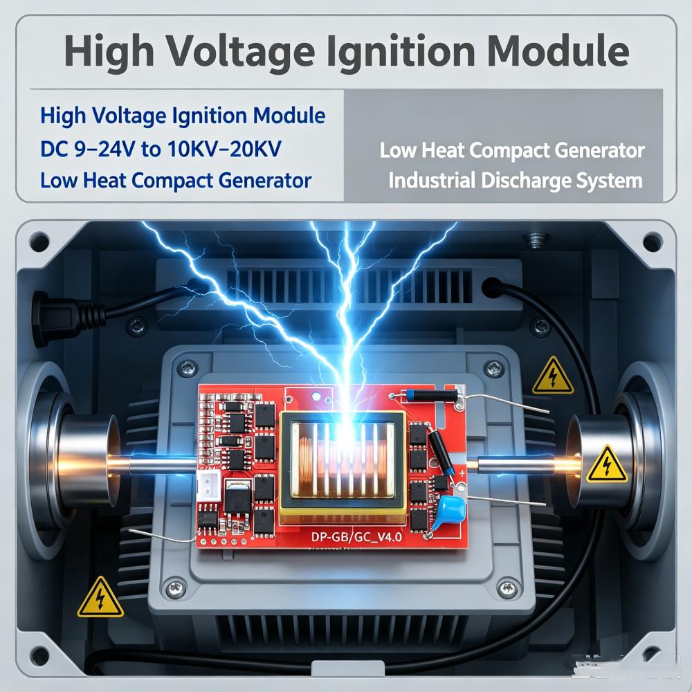 Генератор высокого напряжения постоянного тока высокой частоты DC 9-11V на 11KV-11KV, инвертор, повышающий модуль катушки зажигания дуги для воспламенителя