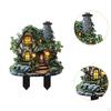 2D Decorative Garden Stakes Decoration Easy to Use Versatile Gifts Acrylic Plague Yard