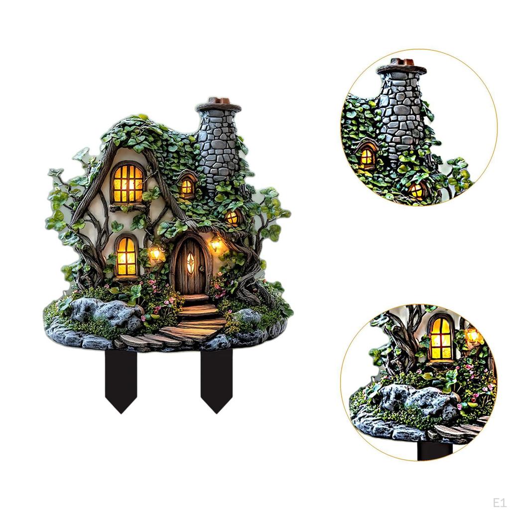 2D Decorative Garden Stakes Decoration Easy to Use Versatile Gifts Acrylic Plague Yard