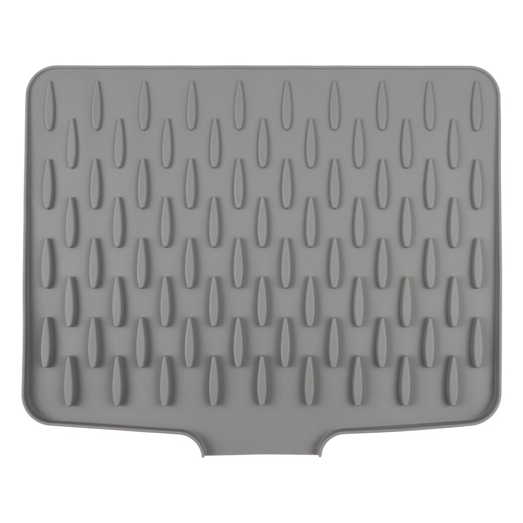 Silicone Draining Pad Drying Mat Silikon Dish Drying Mat With Tilted Water Diversion Mat For Kitchen Tableware Non-slip Mats