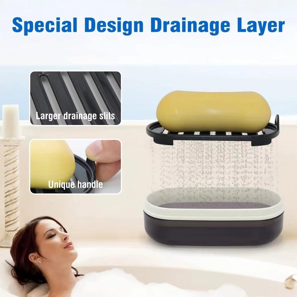 Leak-Proof Travel Soap Dish Reusable Soap Container Household Sealed Soap Rack Hotel