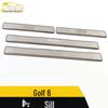 Golf 6 Stainless Steel Door Sill Protector & Bumper Welcome Pedal Sticker