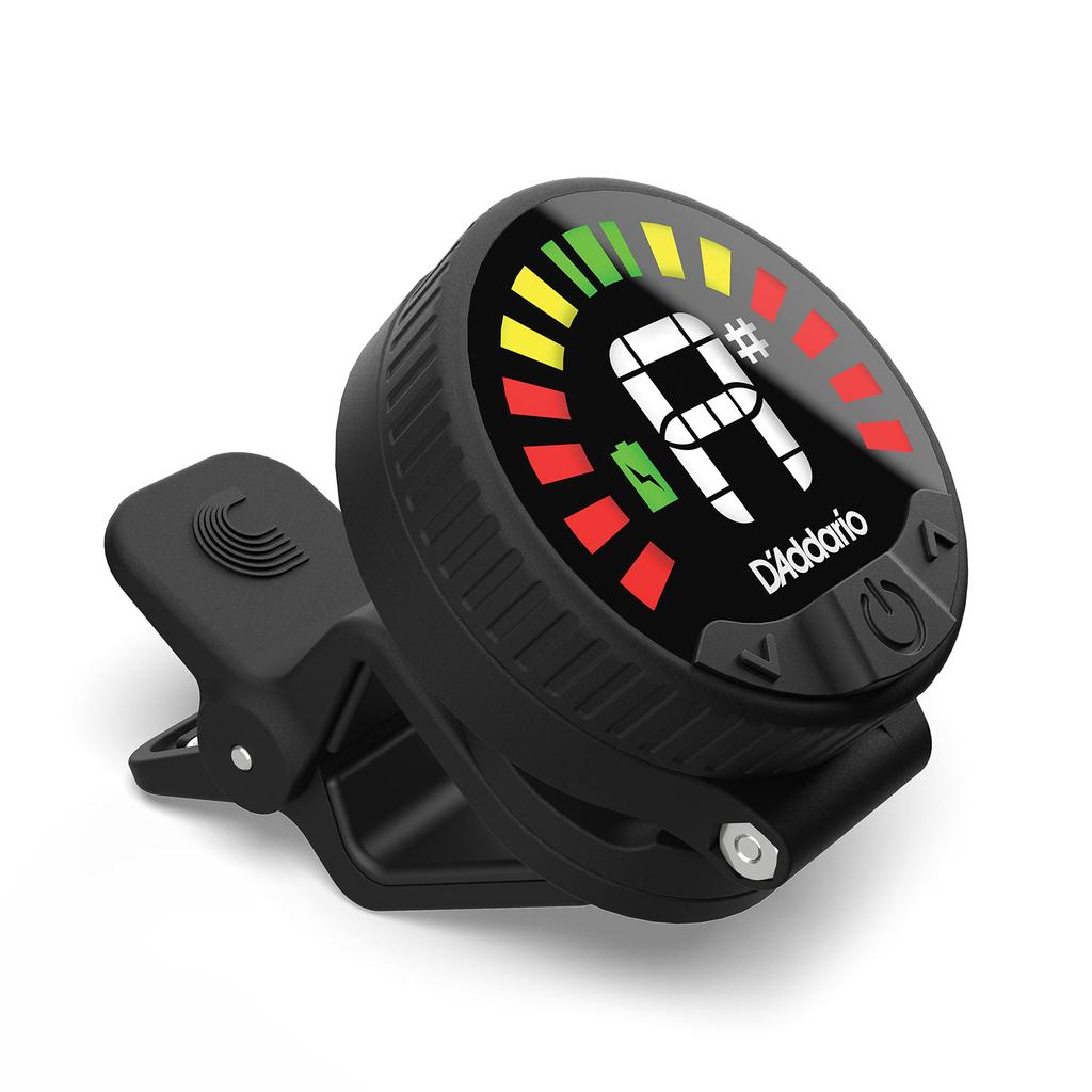 D'Addario Nexxus 360 Rechargeable Headstock Tuner, Chromatic Type, Full-Color Display, PW-CT-26