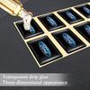 AAAMI1 Car Styling 3D Epoxy Car Steering Wheel Dashboard Decoration Stickers For Ford Fiesta Mondeo Fusion Explorer Escape Shelby Edge