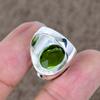 Peridot Genstone Handmade 925 Sterling Silver Jewelry Ring Size 7 KKG-511